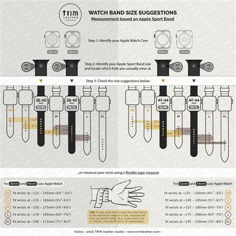 gucci watch band size chart.